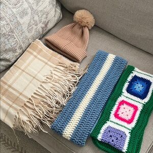 Scarves and a hat